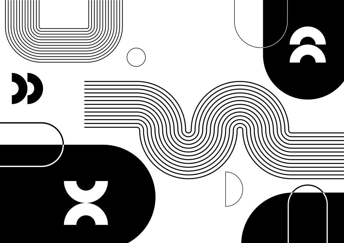 Bold Minimalist Flow Wall Mural in your room