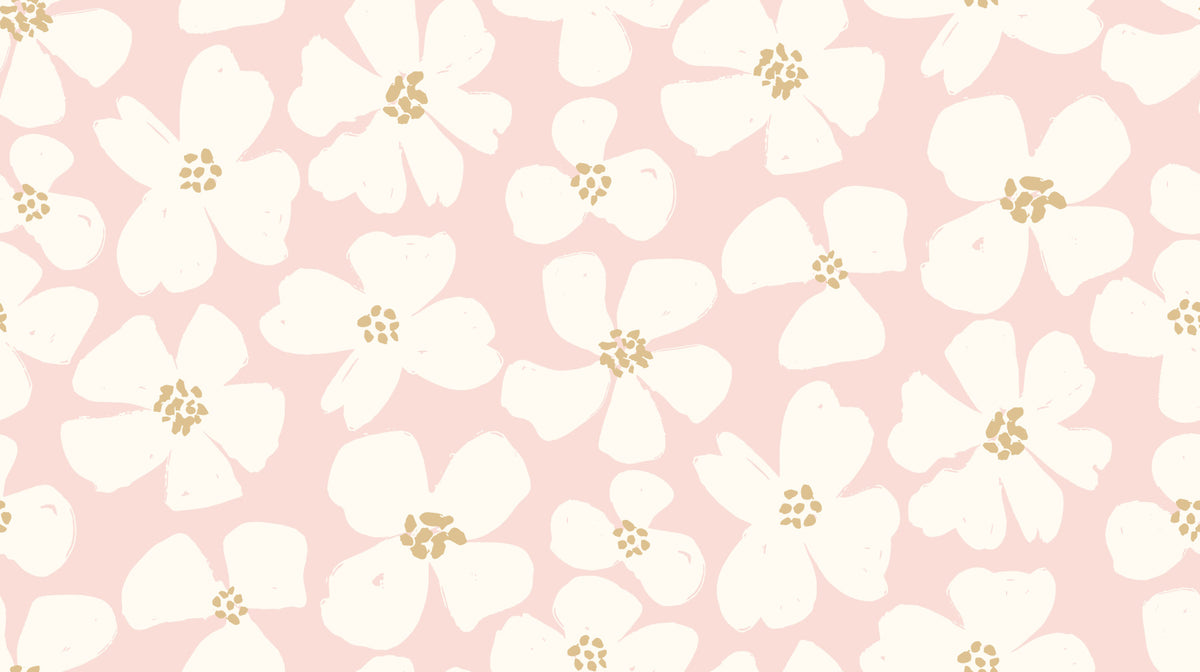 Blush Bloom Wallpaper⁠ in your room