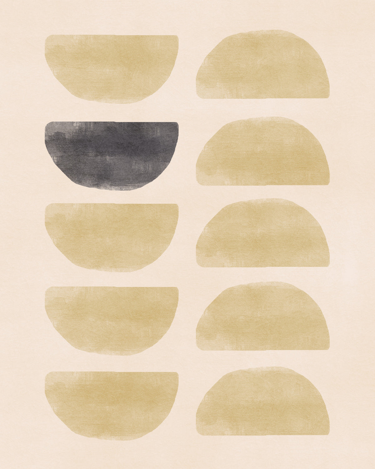 Beige Bliss: Abstract Harmony Wall Mural in your room — zoomed