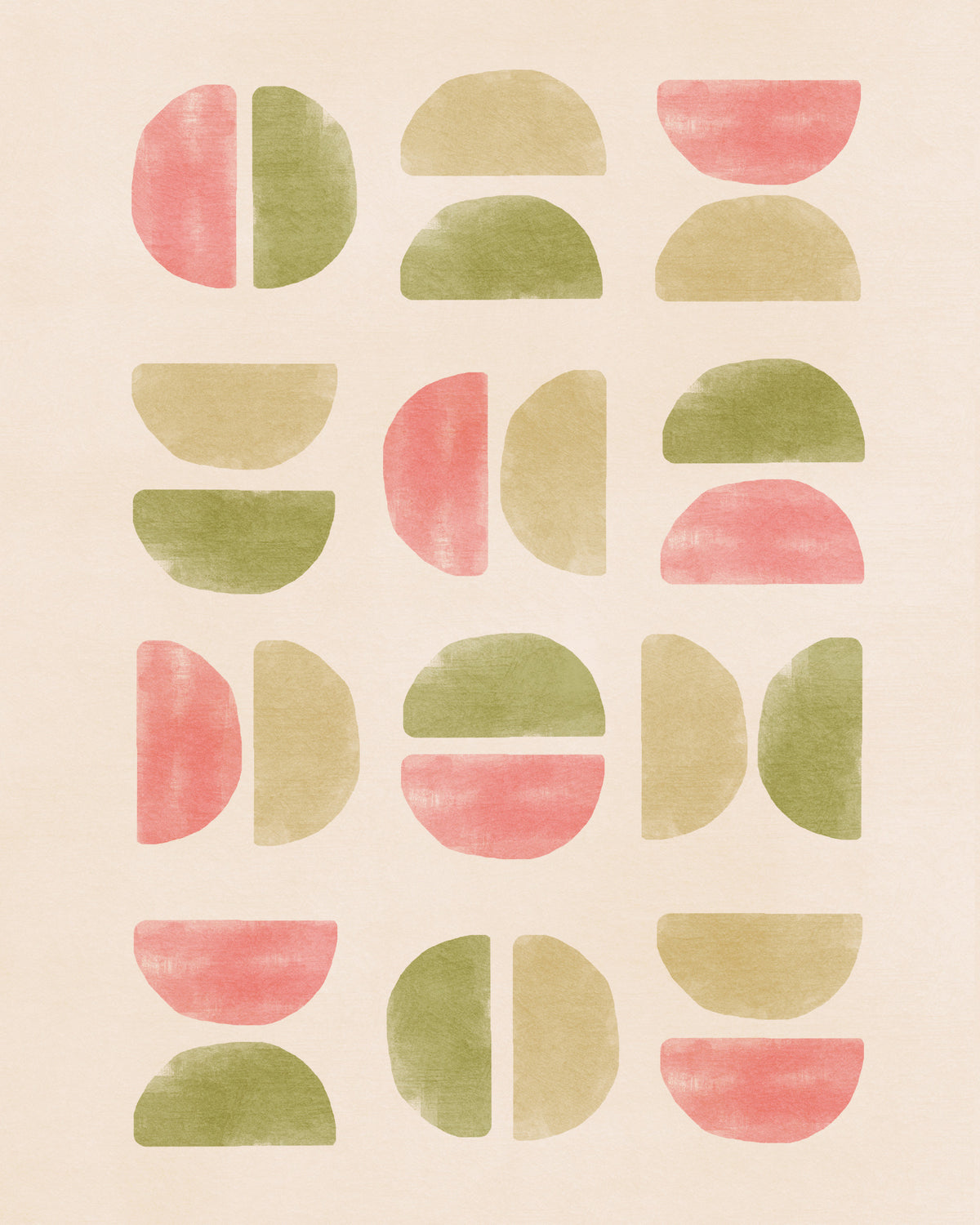 Earthy Equilibrium Wall Mural in your room — zoomed
