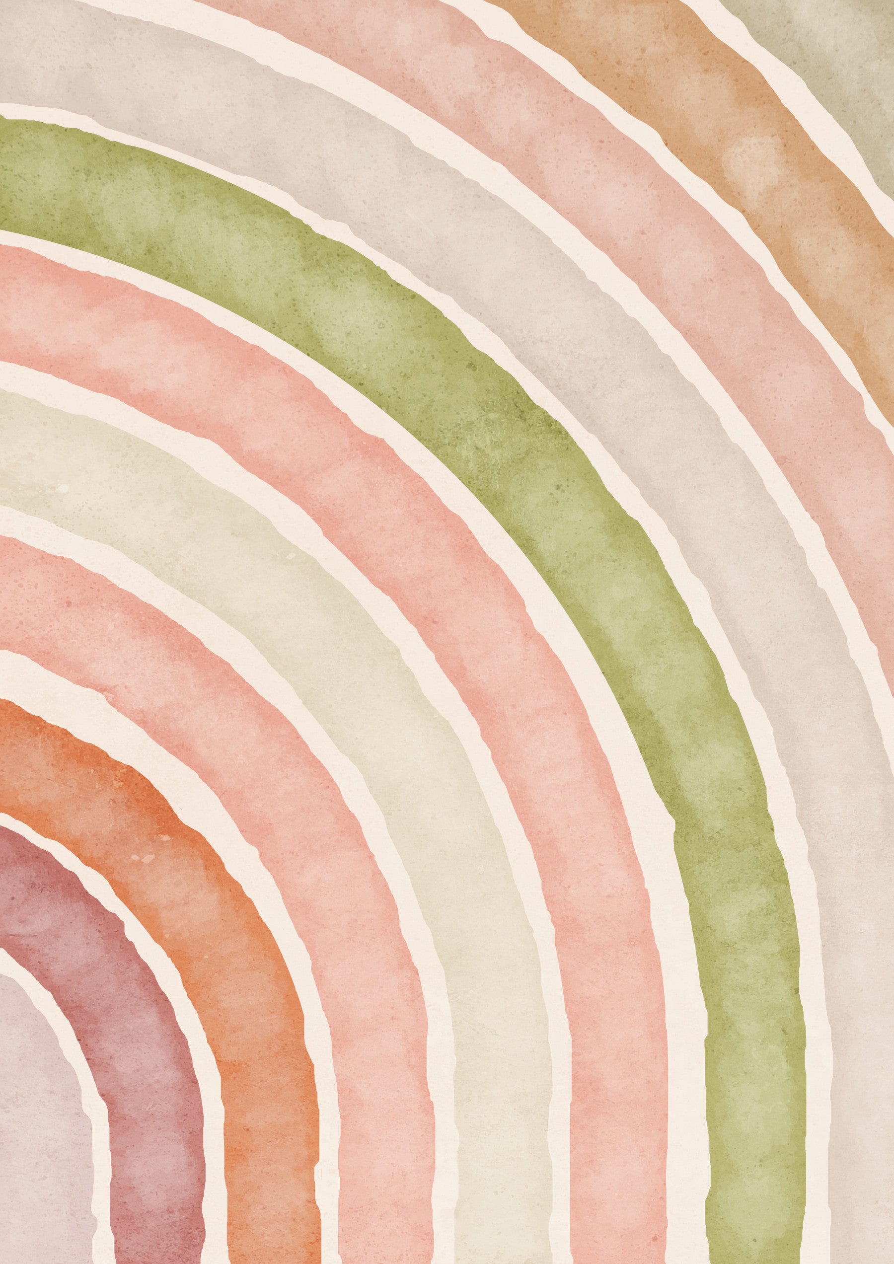 Arched Watercolor Serenity Wall Mural