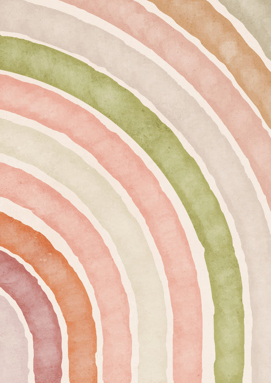 Arched Watercolor Serenity Wall Mural