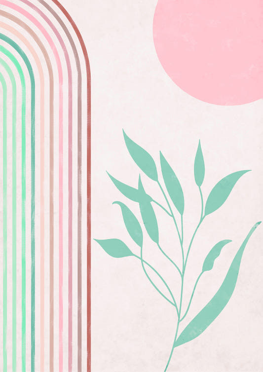 Tranquil Rainbow Escape Wall Mural