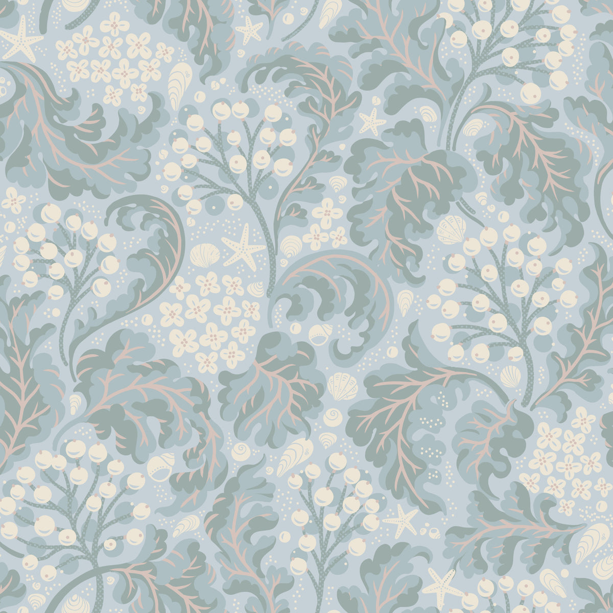 Sea Kale - Baby Blue Wallpaper⁠ in your room — zoomed