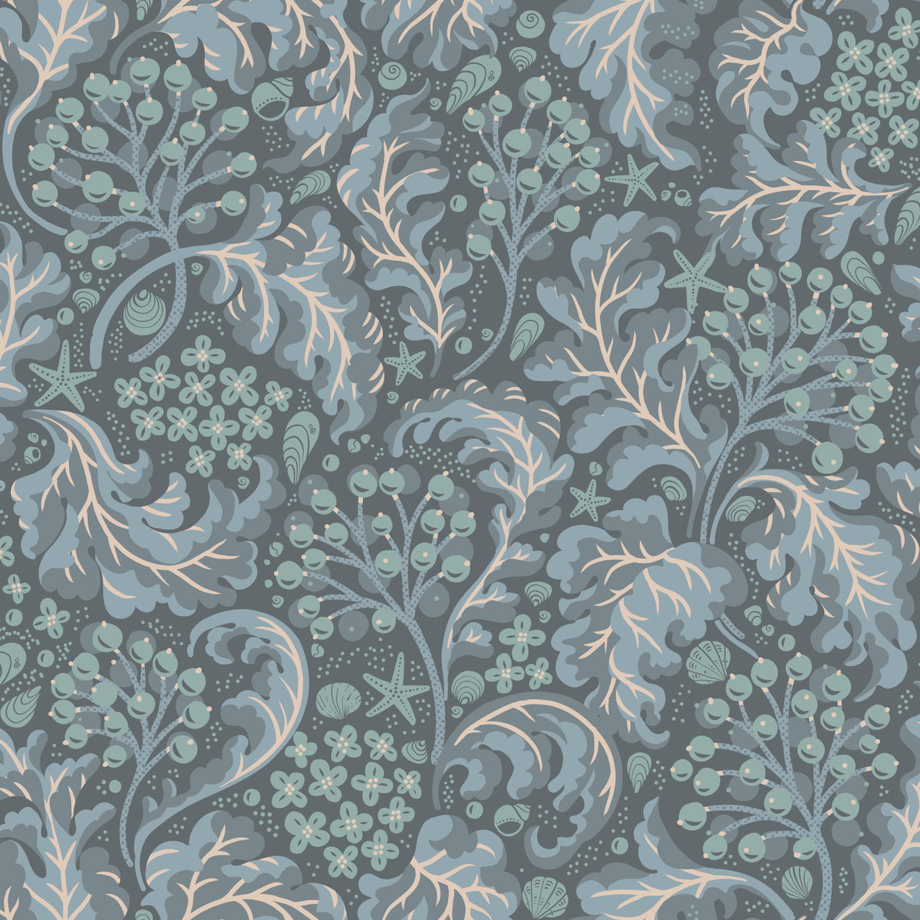 Sea Kale - Deep Blues Wallpaper⁠