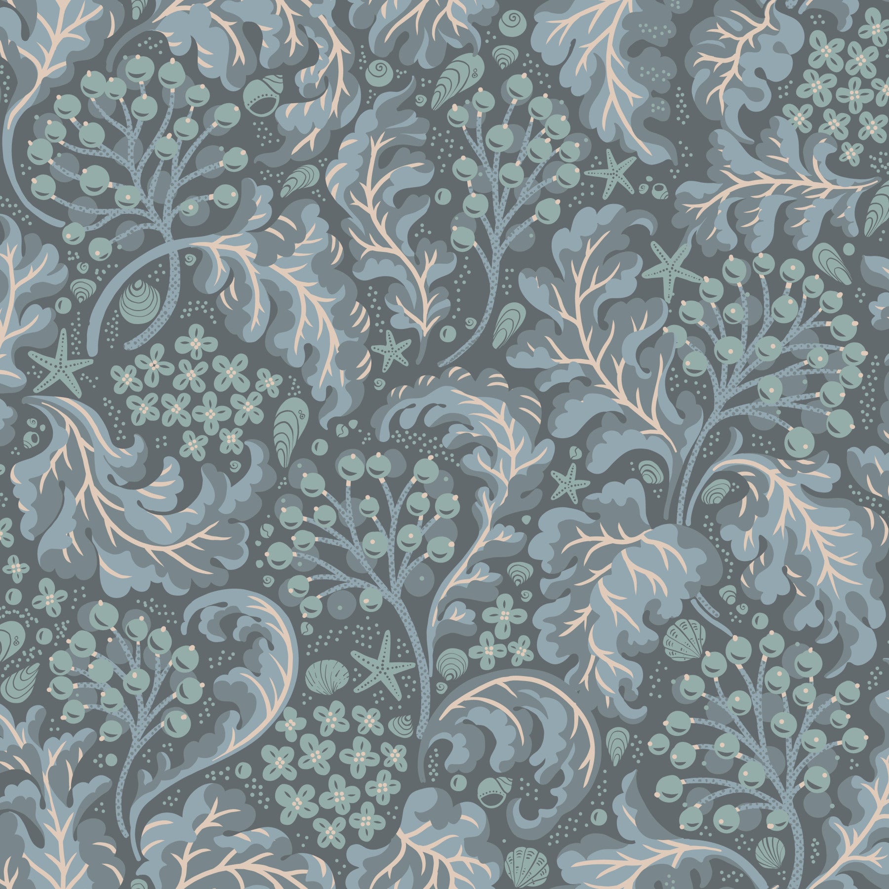 Sea Kale - Deep Blues Wallpaper⁠