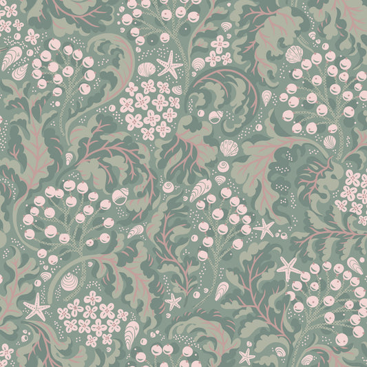 Sea Kale - Rhubarb Green Wallpaper⁠