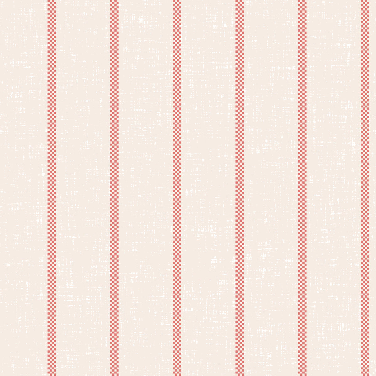 Tea Towel Stripe - Red Wallpaper⁠ in your room — zoomed