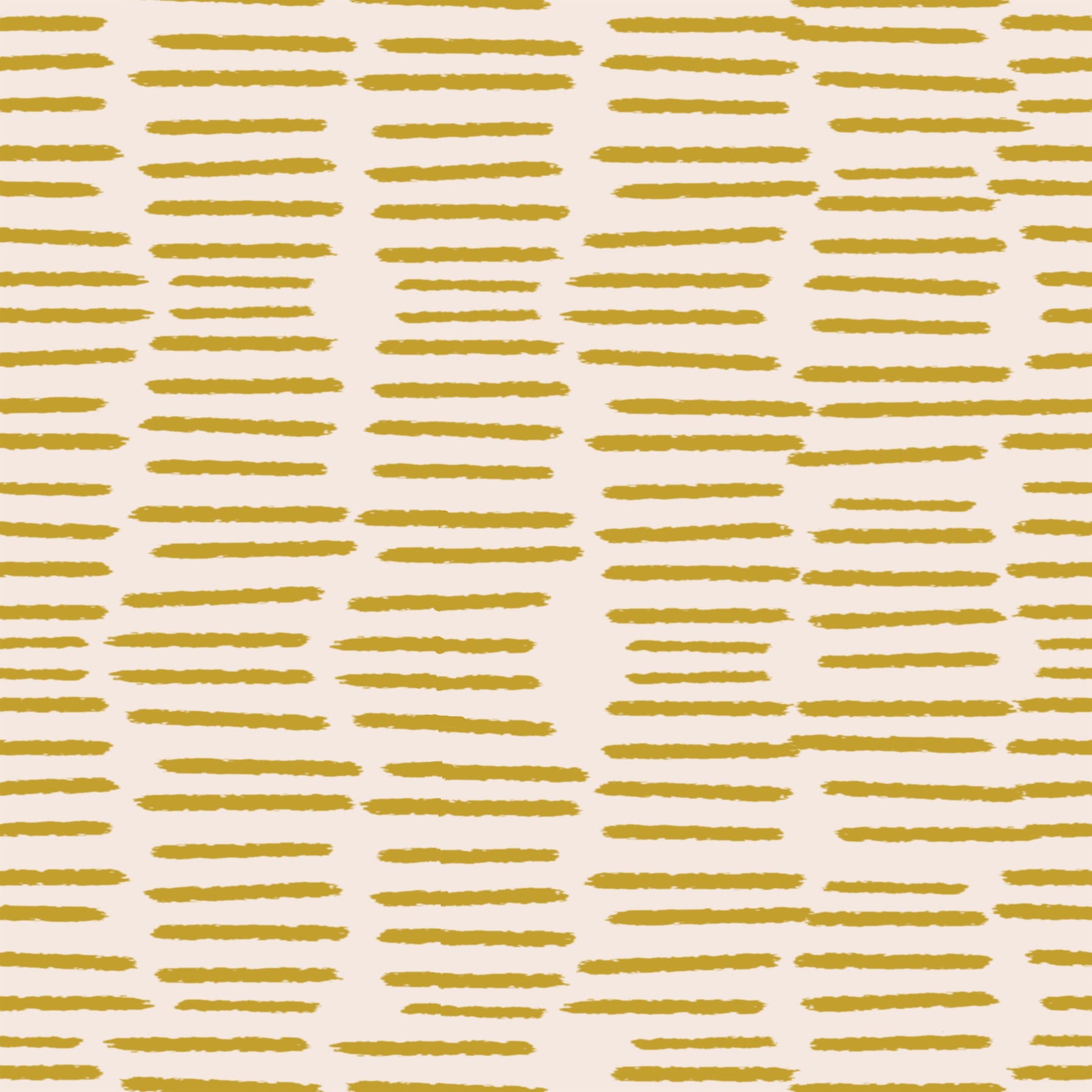 Organic Brush Strokes Pattern - Minimalist Boho Stripes Mustard Yellow  Wallpaper⁠