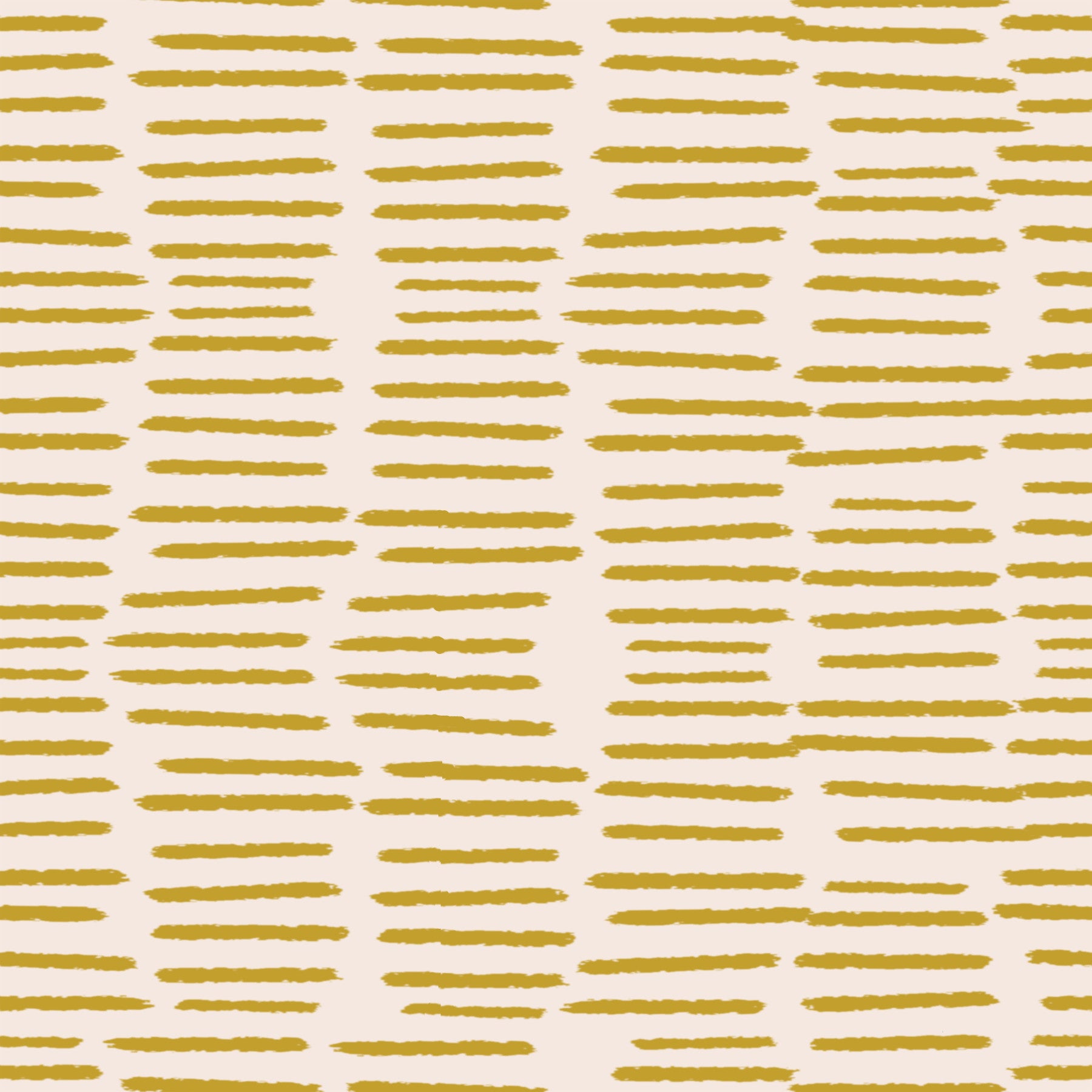 Organic Brush Strokes Pattern - Minimalist Boho Stripes Mustard Yellow  Wallpaper⁠