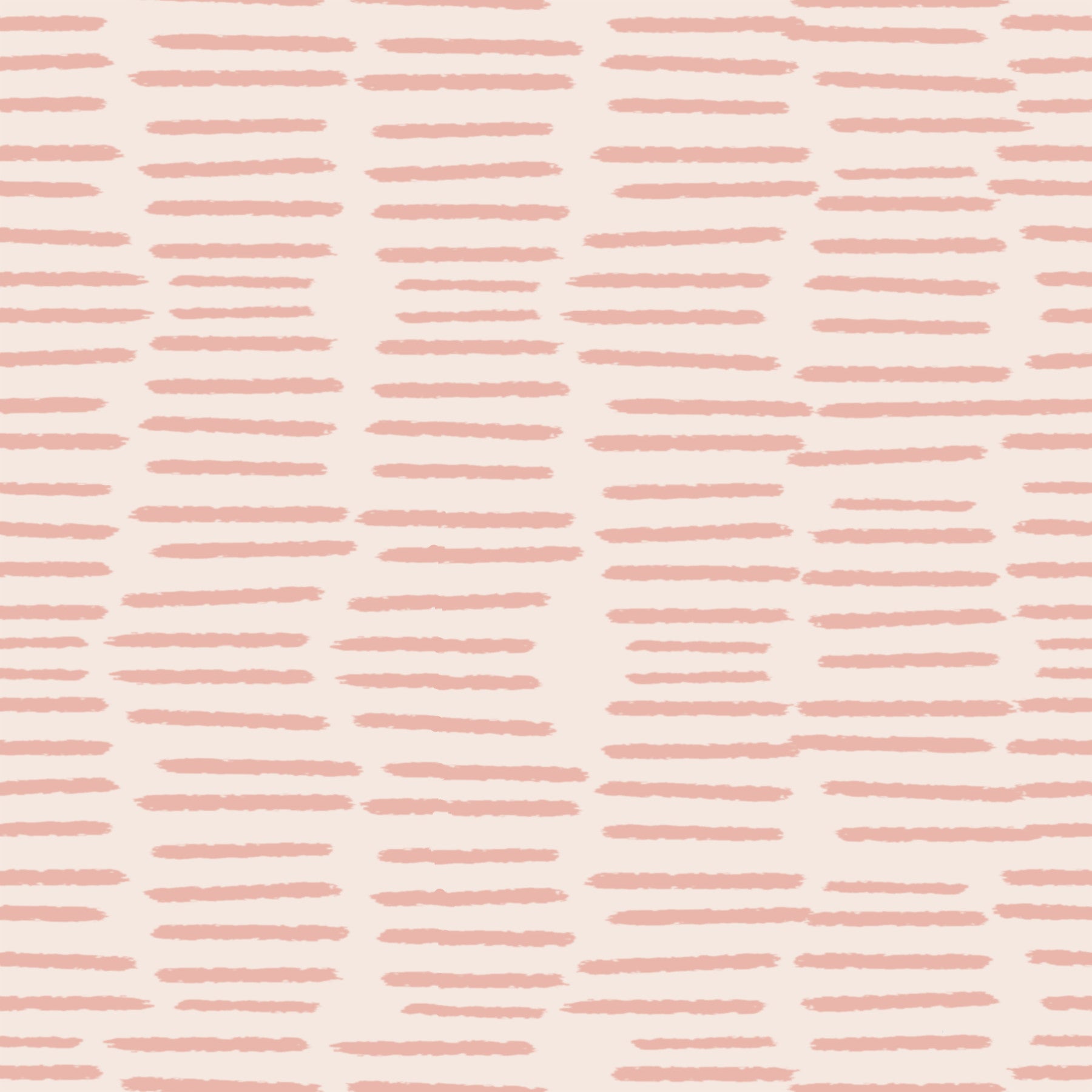 Organic Brush Strokes Pattern - Minimalist Boho Stripes Pink  Wallpaper⁠