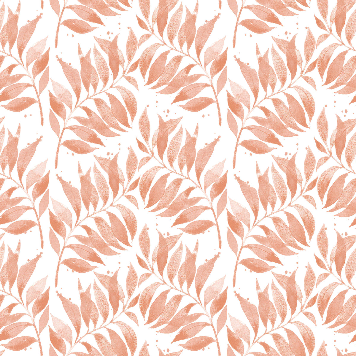 Watercolor Palm Leaf Terracotta Wallpaper⁠ in your room — zoomed