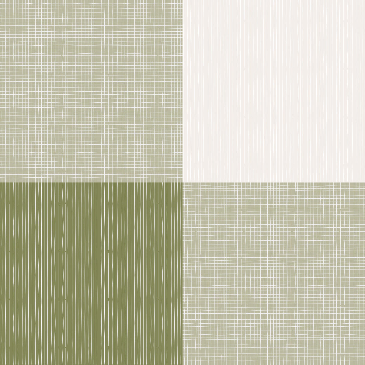 Rustic Buffalo Plaid Olive Green Wallpaper⁠ in your room — zoomed