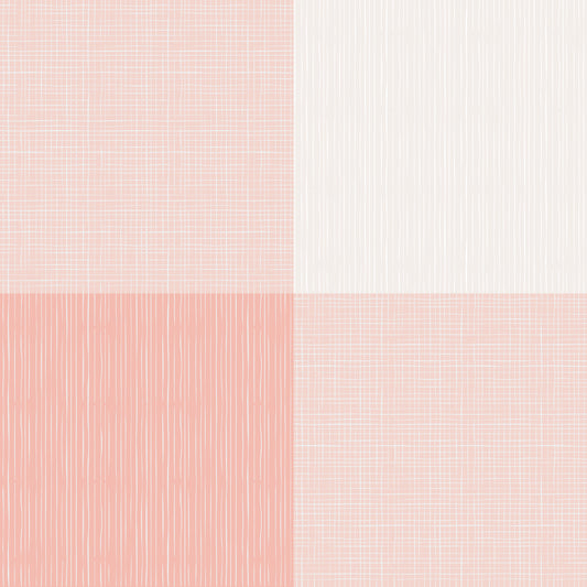 Rustic Buffalo Plaid Soft Pink Wallpaper⁠