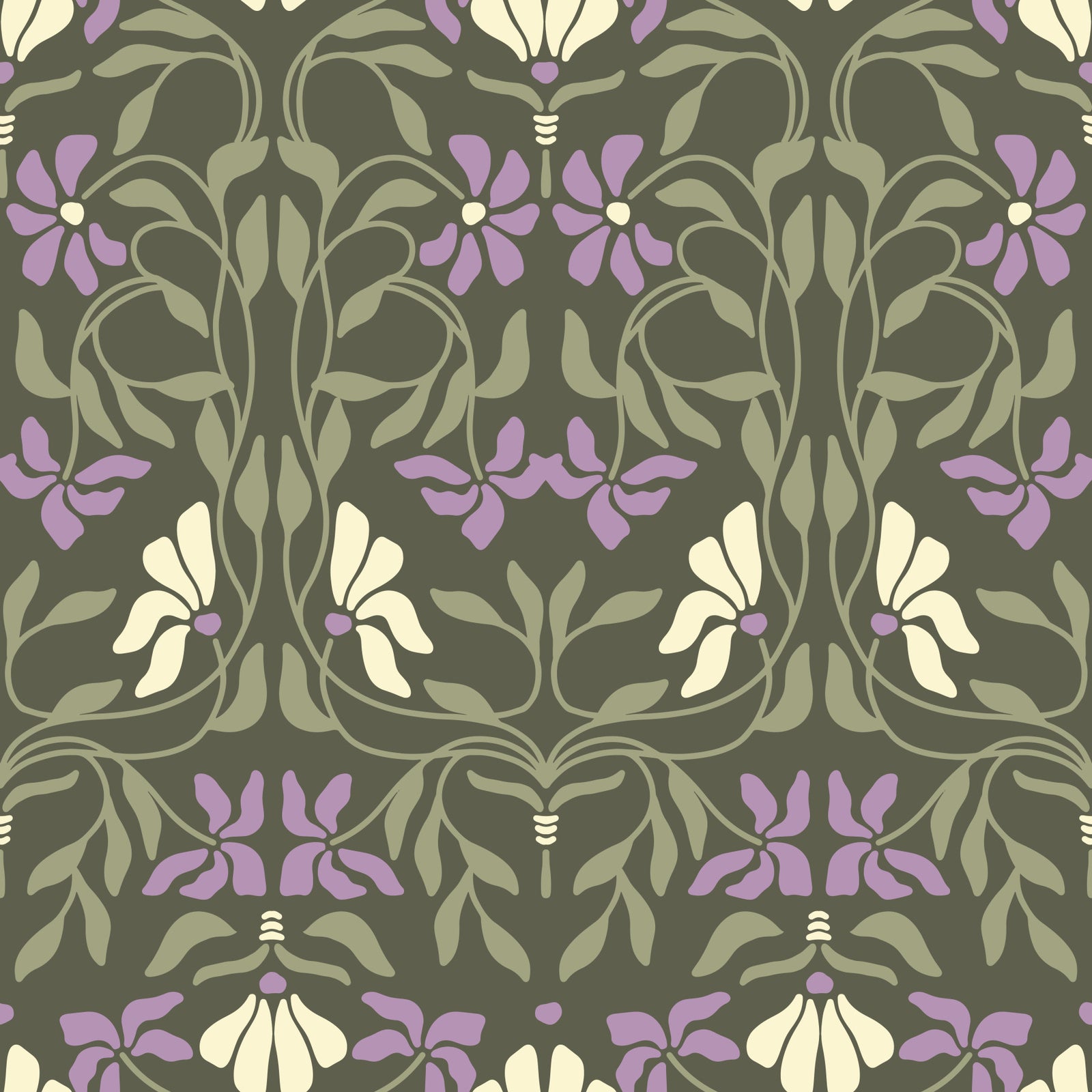 Art Nouveau Bloom Wallpaper⁠