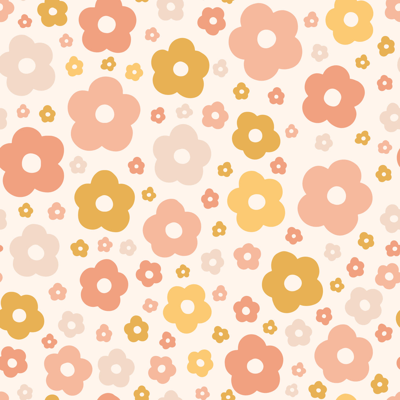 Cute Boho Daisies Wallpaper⁠