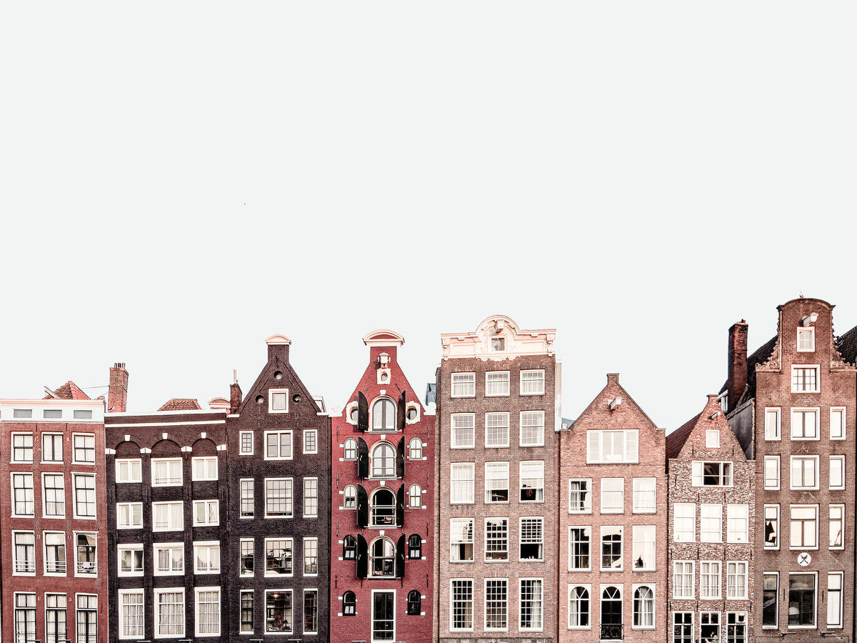 Amsterdam Canal Houses Wall Mural in your room