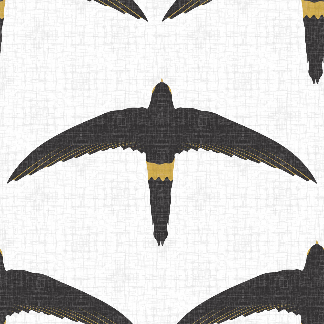 Rustic Pacific Swift  Flock White Wallpaper⁠