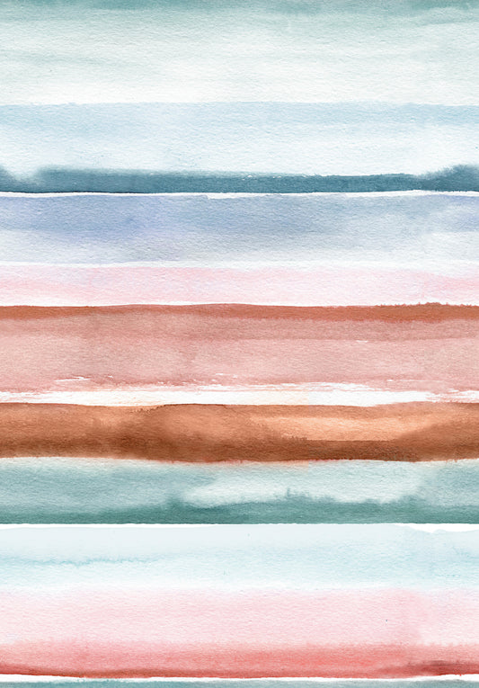 Abstract Relaxing Stripes Wall Mural