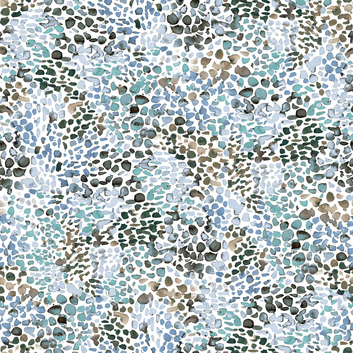Blue Abstract Watercolor Wallpaper⁠ in your room — zoomed