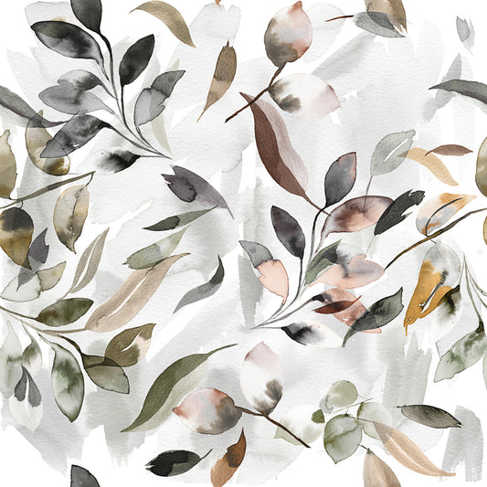 Botanical Leaf Watercolor  Wallpaper⁠