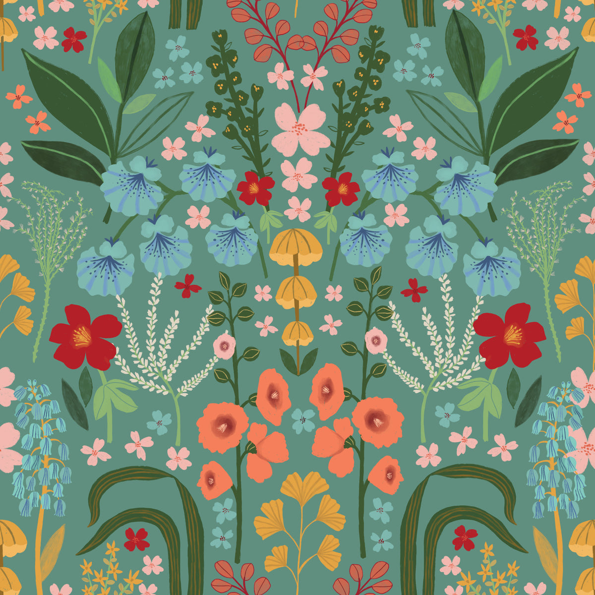 Vintage Bluebells Wallpaper⁠
