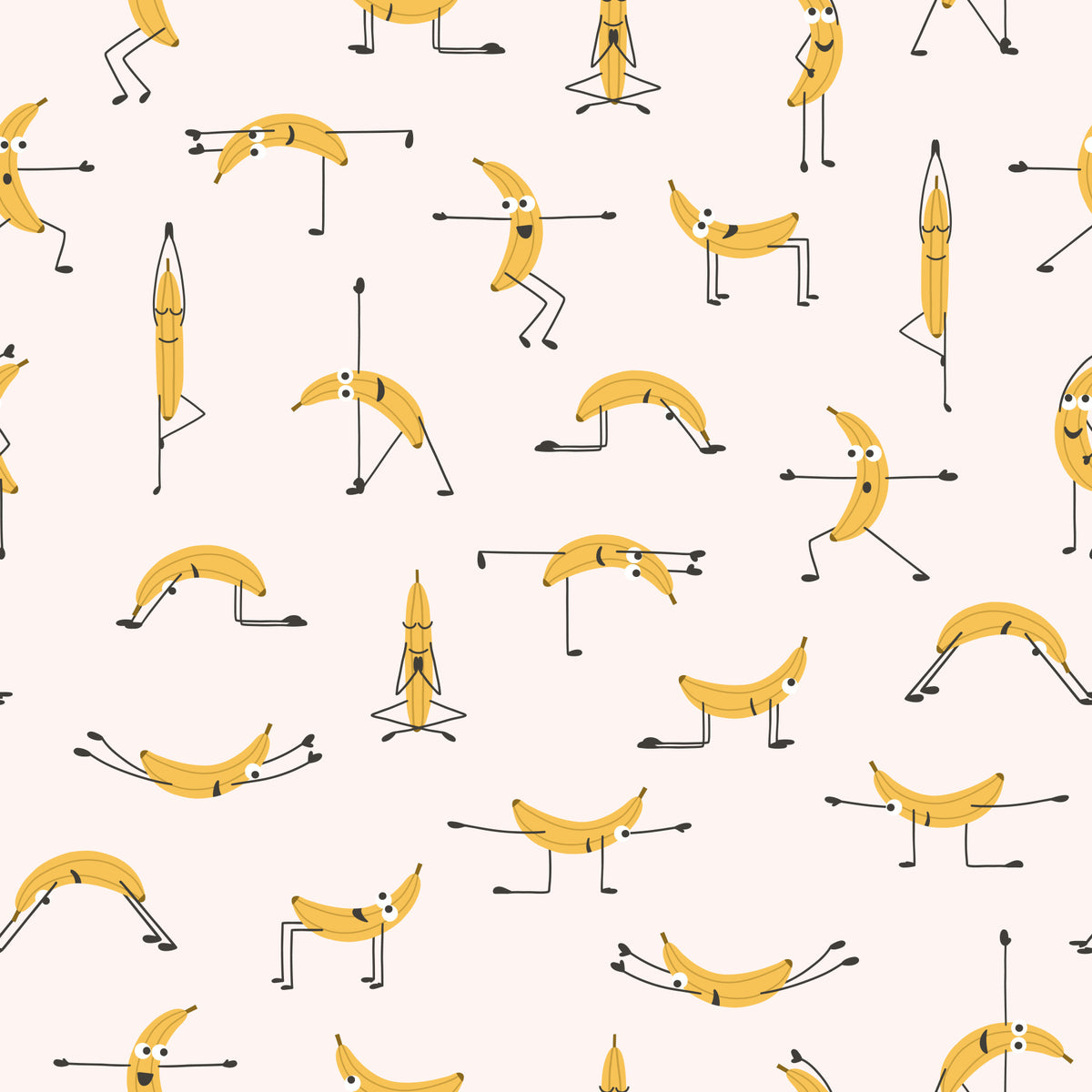 Banana Yoga: A Peel-Good Time Wallpaper⁠ in your room