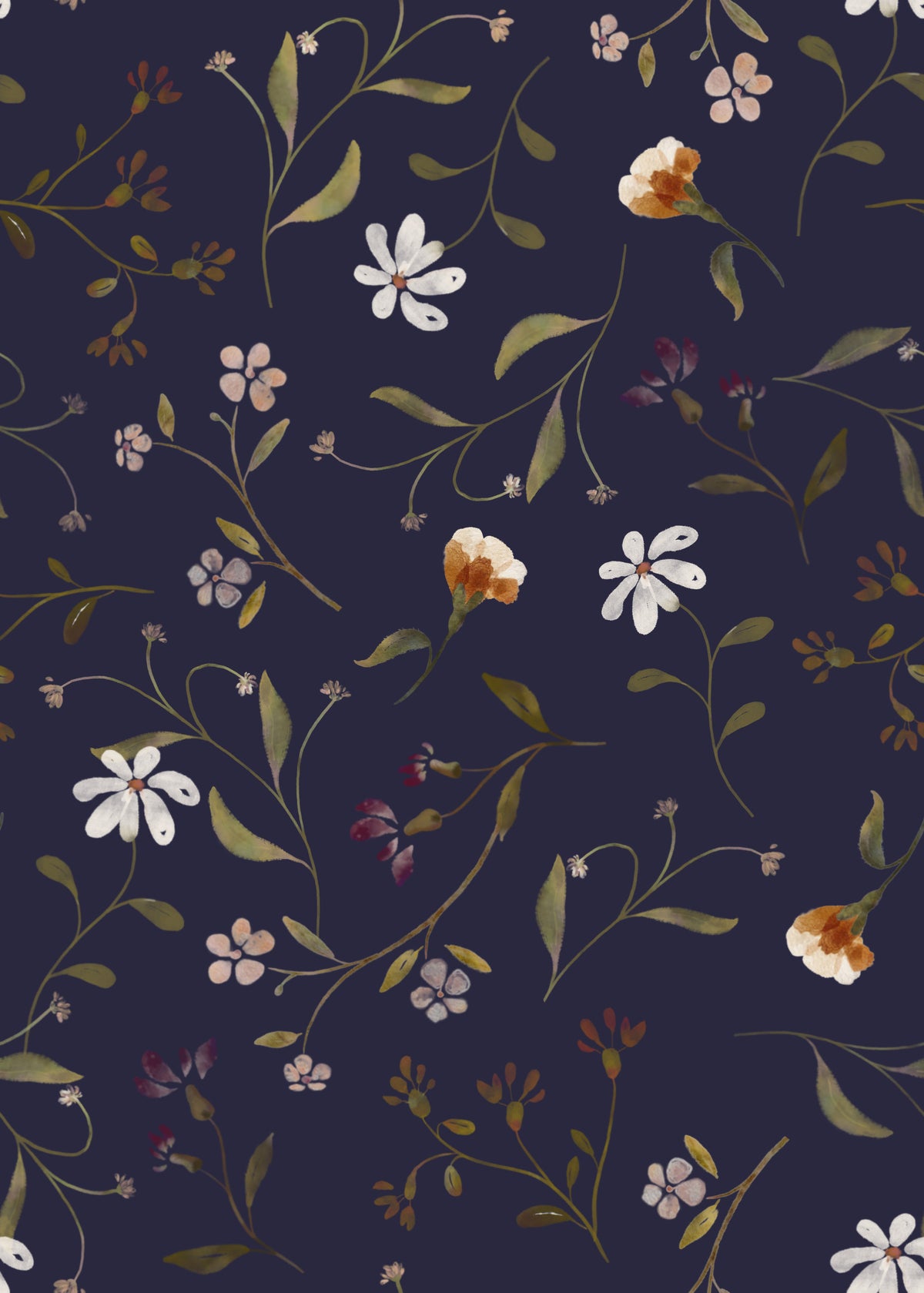 Memories in Petals Wallpaper⁠ Nocturne Wallpaper⁠ in your room