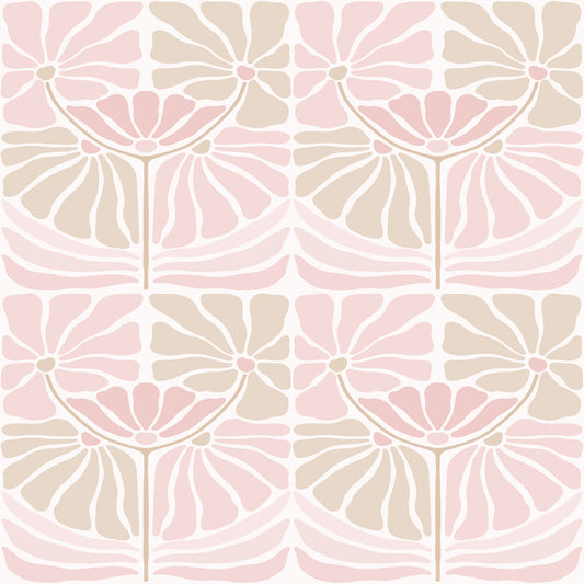 Retro Blossom Chic Wallpaper⁠