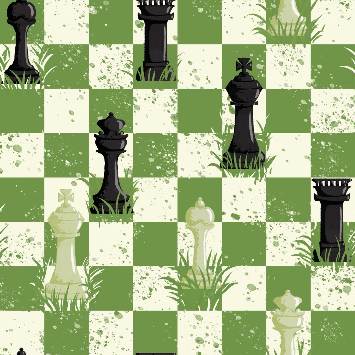Outdoor Chess - Green Wallpaper⁠ in your room