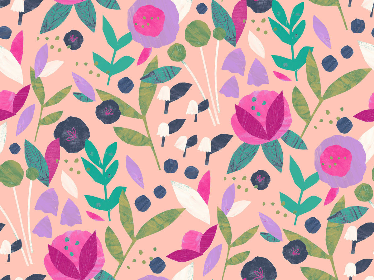 Paper Flowers Wallpaper⁠ in your room