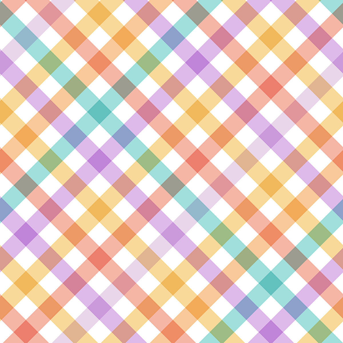 Geometric Checks Stripes Multicolor Wallpaper⁠ in your room — zoomed