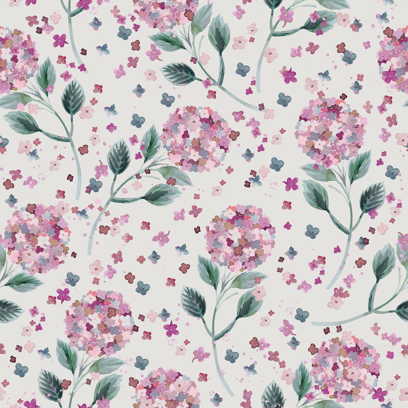 Hydrangea Garden Flowers  Wallpaper⁠
