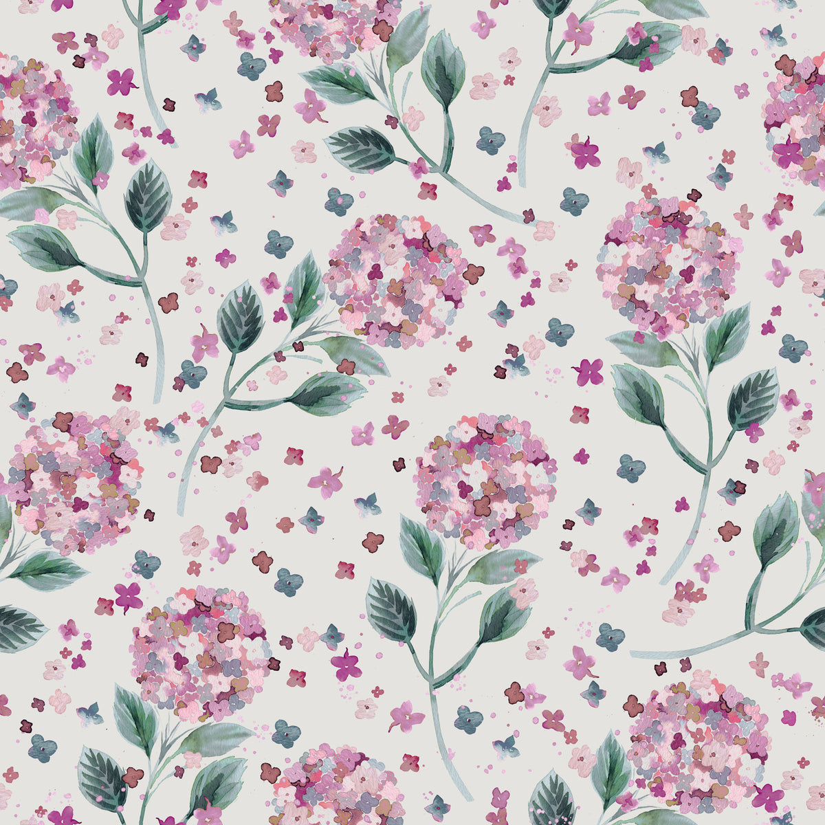 Hydrangea Garden Flowers  Wallpaper⁠ in your room — zoomed
