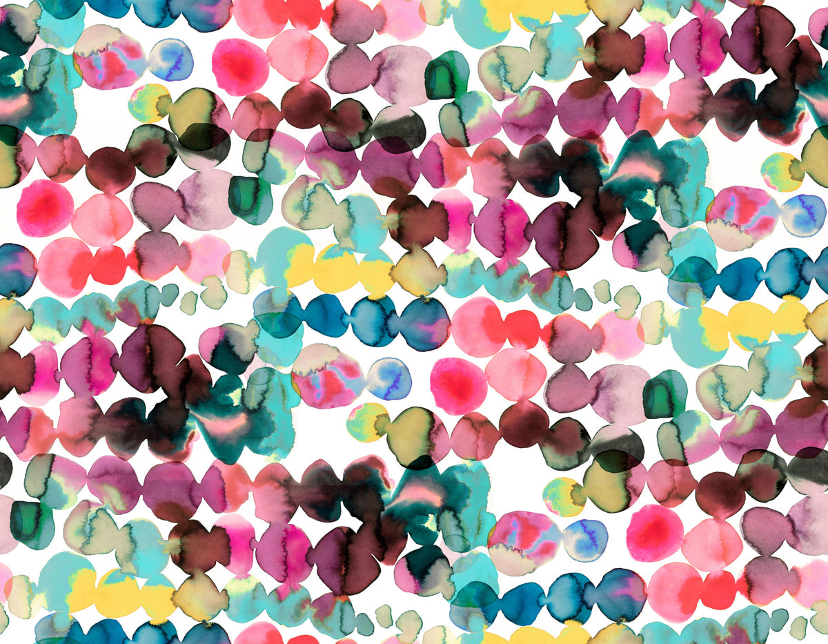 Ink Bleeding Dots Multicolored Wallpaper⁠ in your room