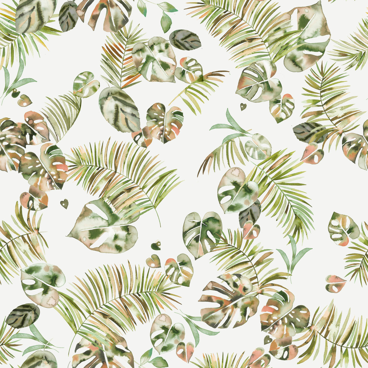 Jungle Tropical Leaves Wallpaper⁠ in your room