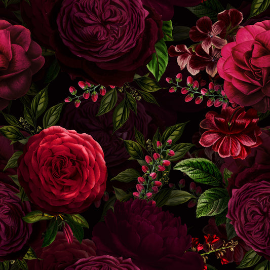 Nocturne Blooms Wallpaper⁠