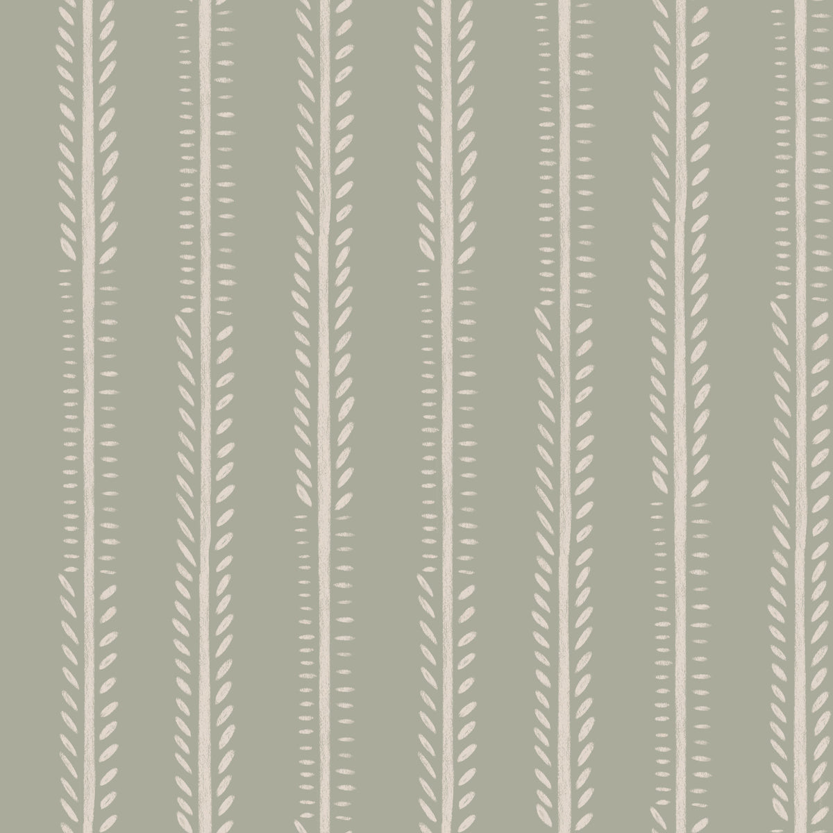 Serene Sage Stripes Wallpaper⁠ in your room — zoomed