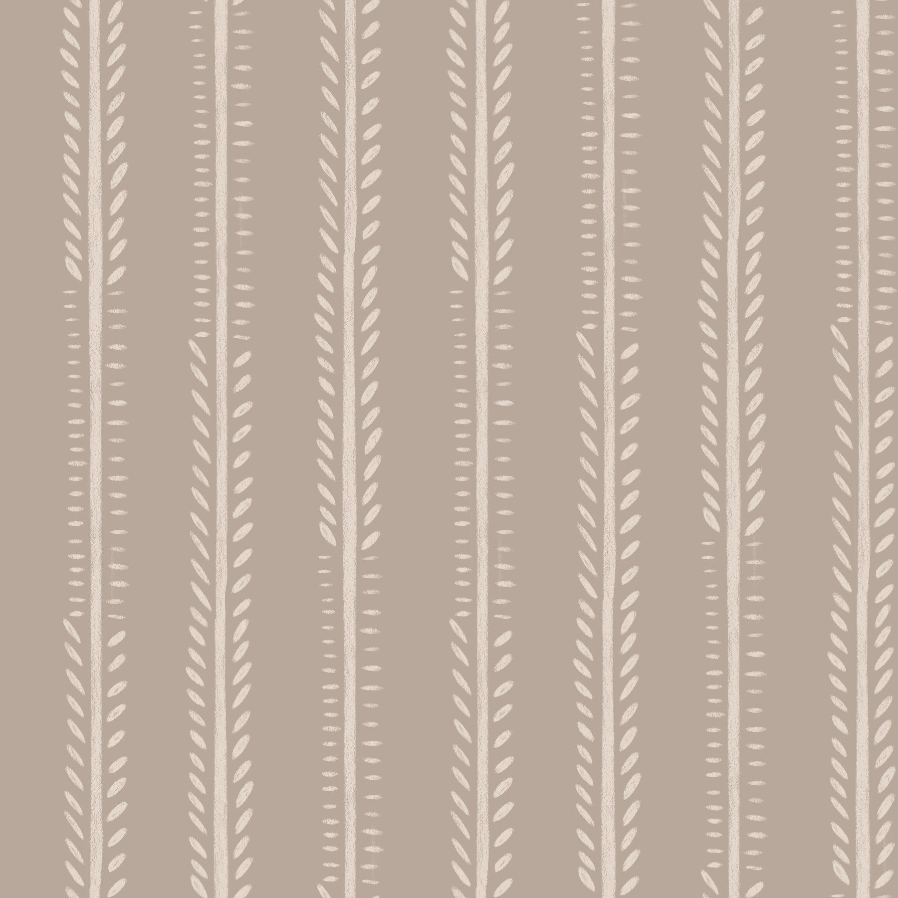 Earthy Botanical Stripes Wallpaper⁠