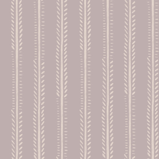 Serene botanical Stripes Wallpaper⁠