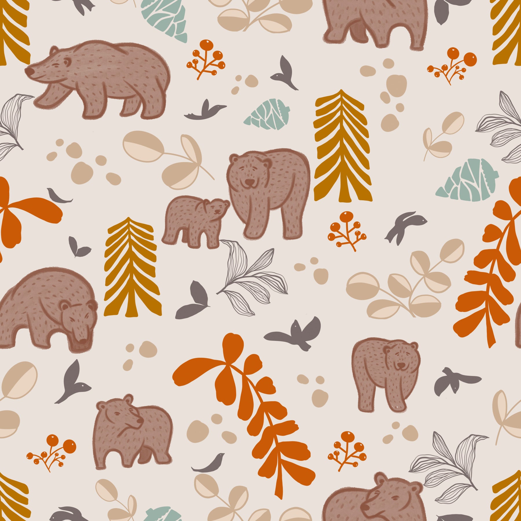 Woodland friends Wallpaper⁠