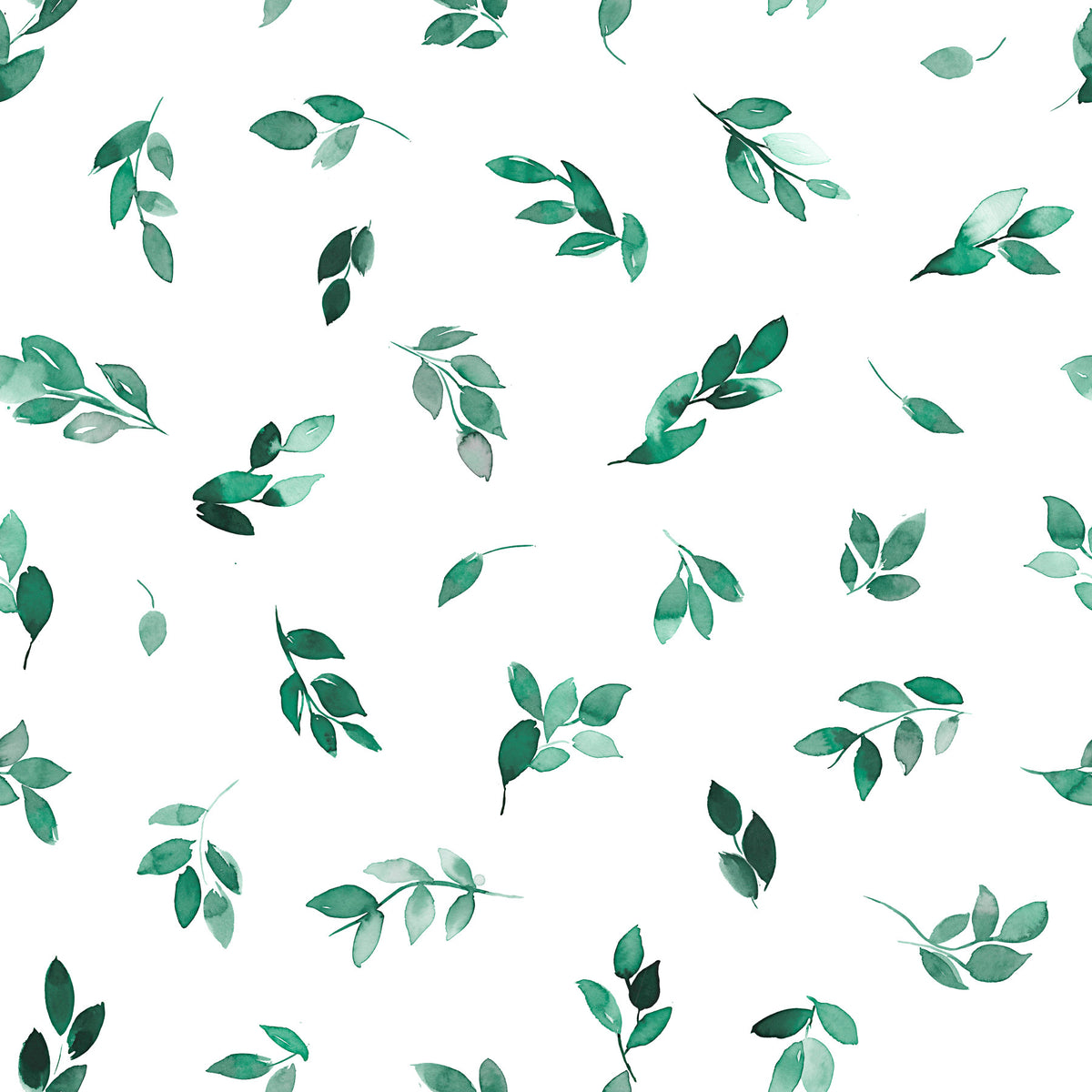 Minimal Leaf Green Eucalyptus Wallpaper⁠ in your room — zoomed