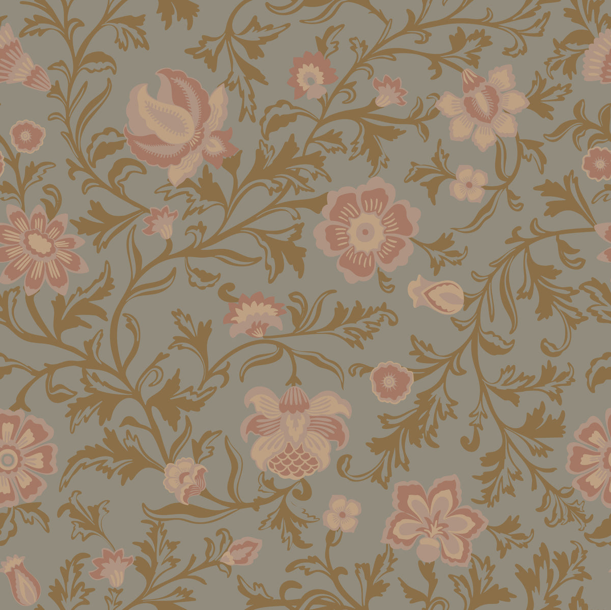 Whispering Blooms Wallpaper⁠ in your room — zoomed