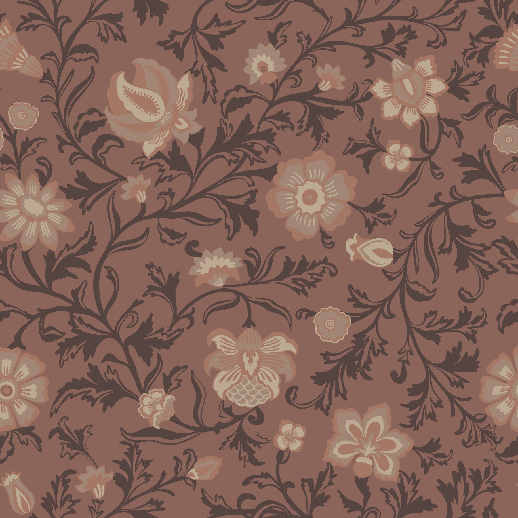 Earthy brown Elegance Wallpaper⁠