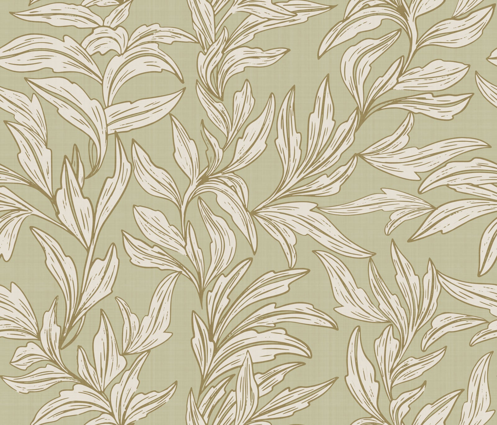 Serene Sage Botanical Wallpaper⁠