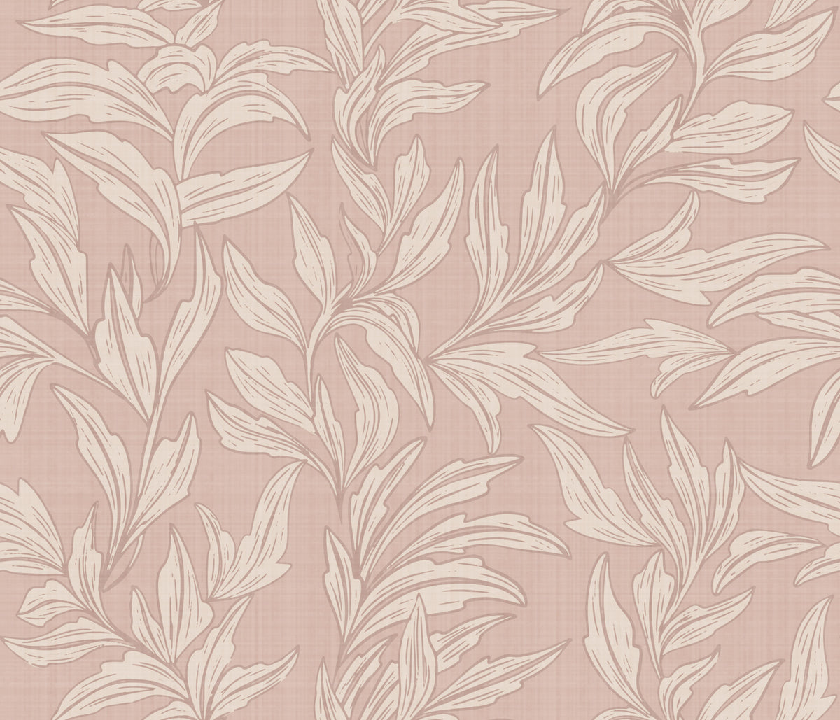 Linen Leaf Wallpaper⁠ in your room