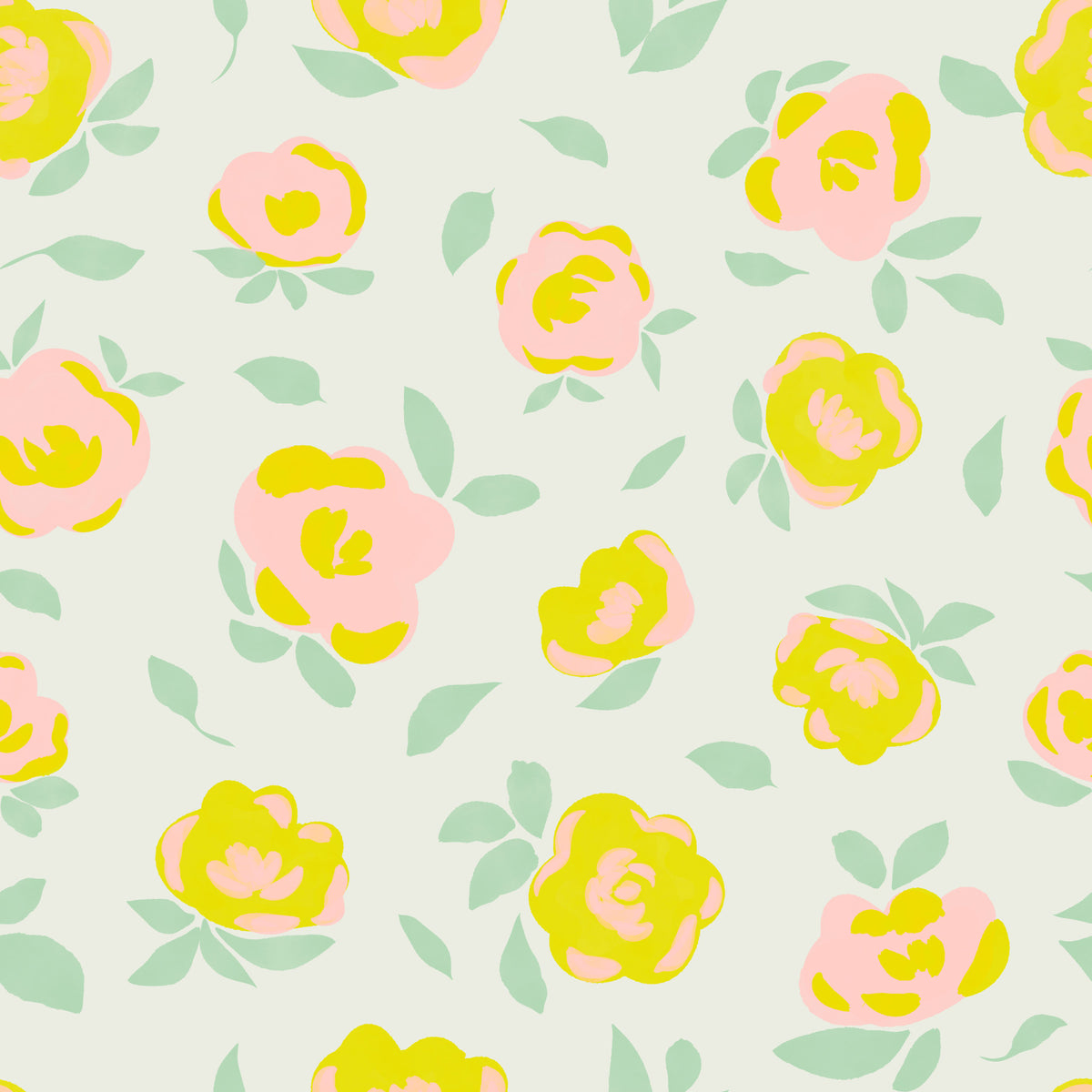 Sunshine Blooms Wallpaper⁠ in your room — zoomed