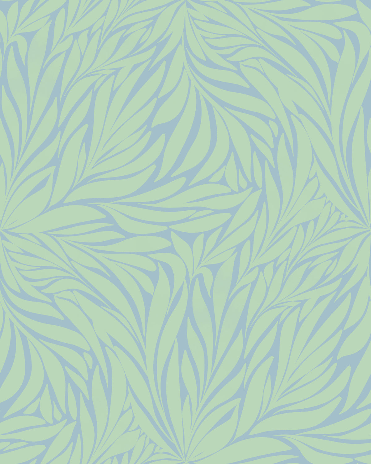 Whimsical Leaf Dance Wallpaper⁠ in your room — zoomed