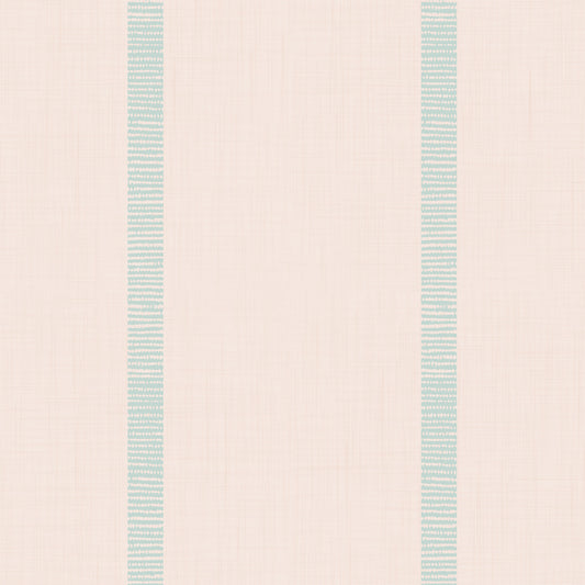 Boho Golden Harmony Stripes Beige Soft Blue Wallpaper⁠