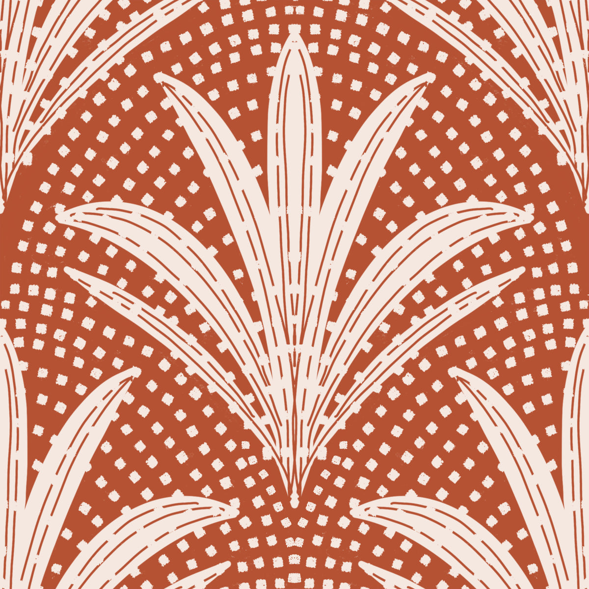Boho Rustic Palm Radiance Terracotta Wallpaper⁠ in your room